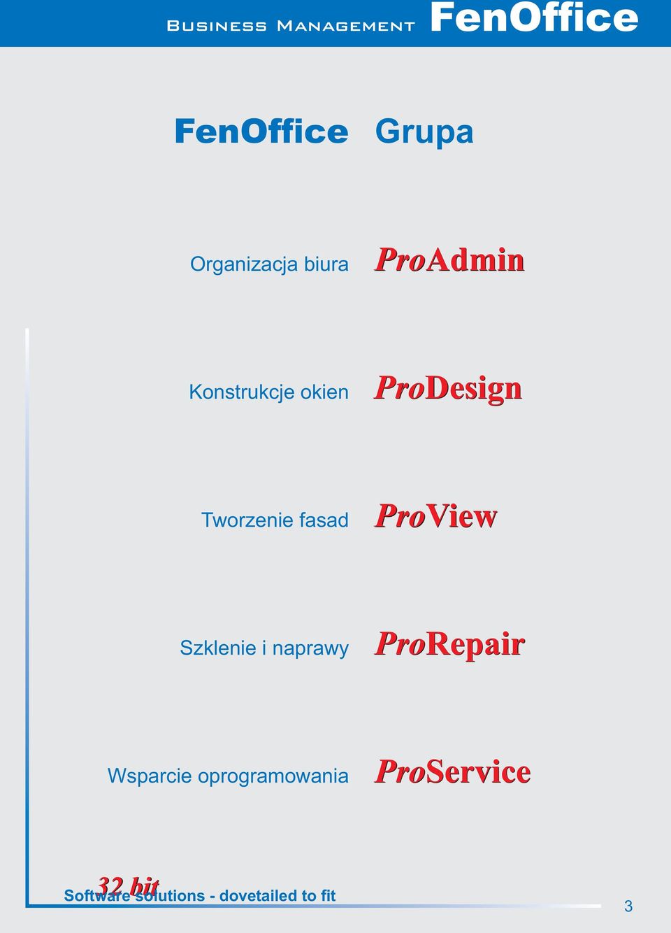 Szklenie i naprawy ProRepair Wsparcie oprogramowania