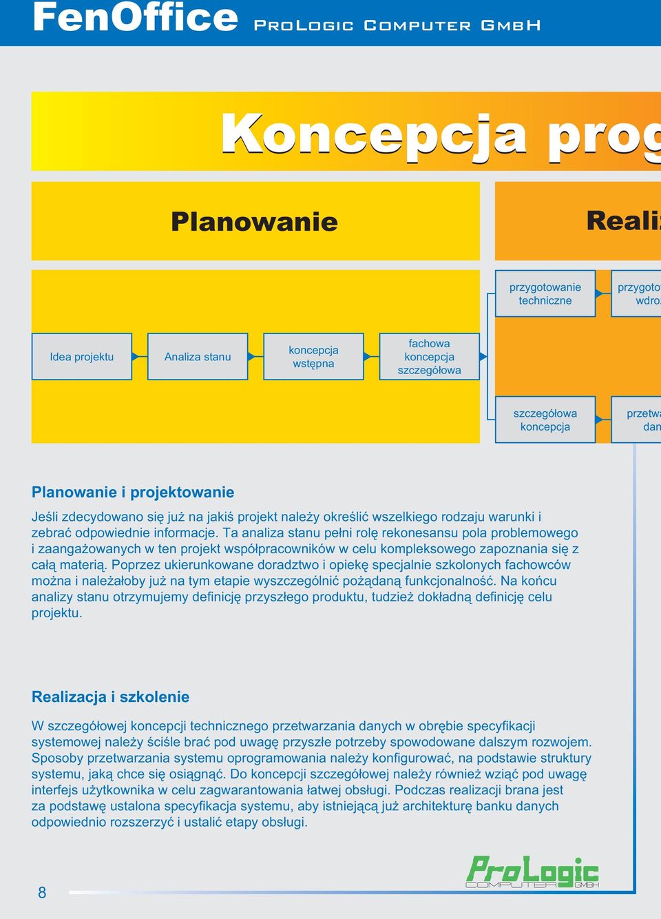 Ta analiza stanu pełni rolę rekonesansu pola problemowego i zaangażowanych w ten projekt współpracowników w celu kompleksowego zapoznania się z całą materią.