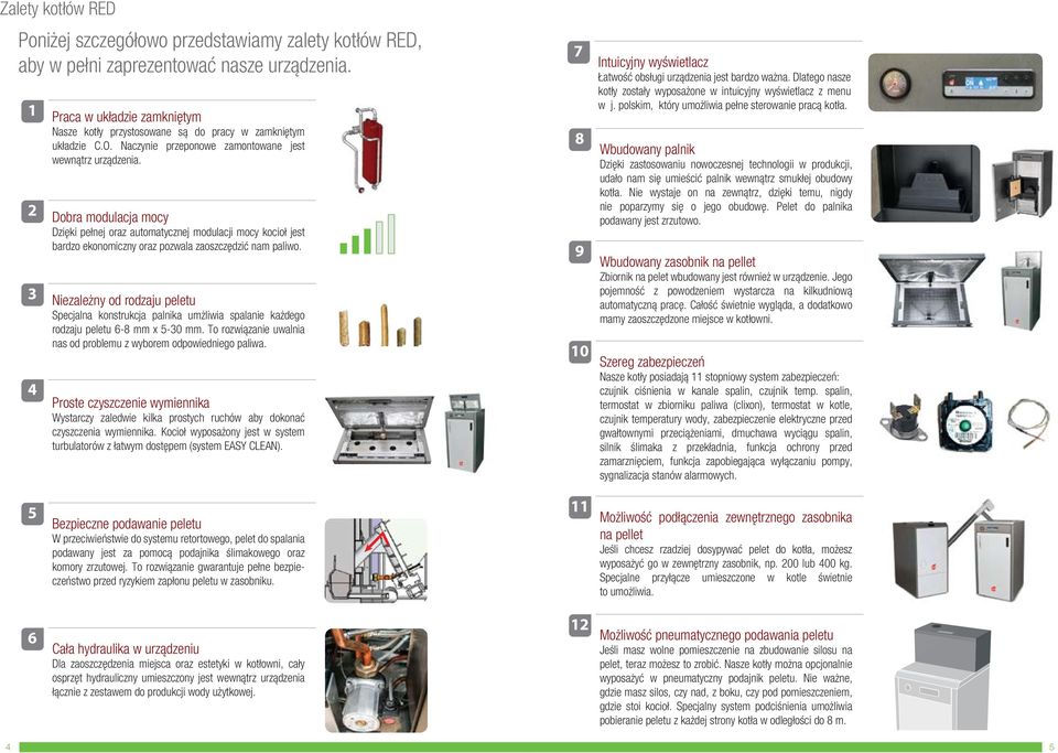 2 Dobra modulacja mocy Dzięki pełnej oraz automatycznej modulacji mocy kocioł jest bardzo ekonomiczny oraz pozwala zaoszczędzić nam paliwo.