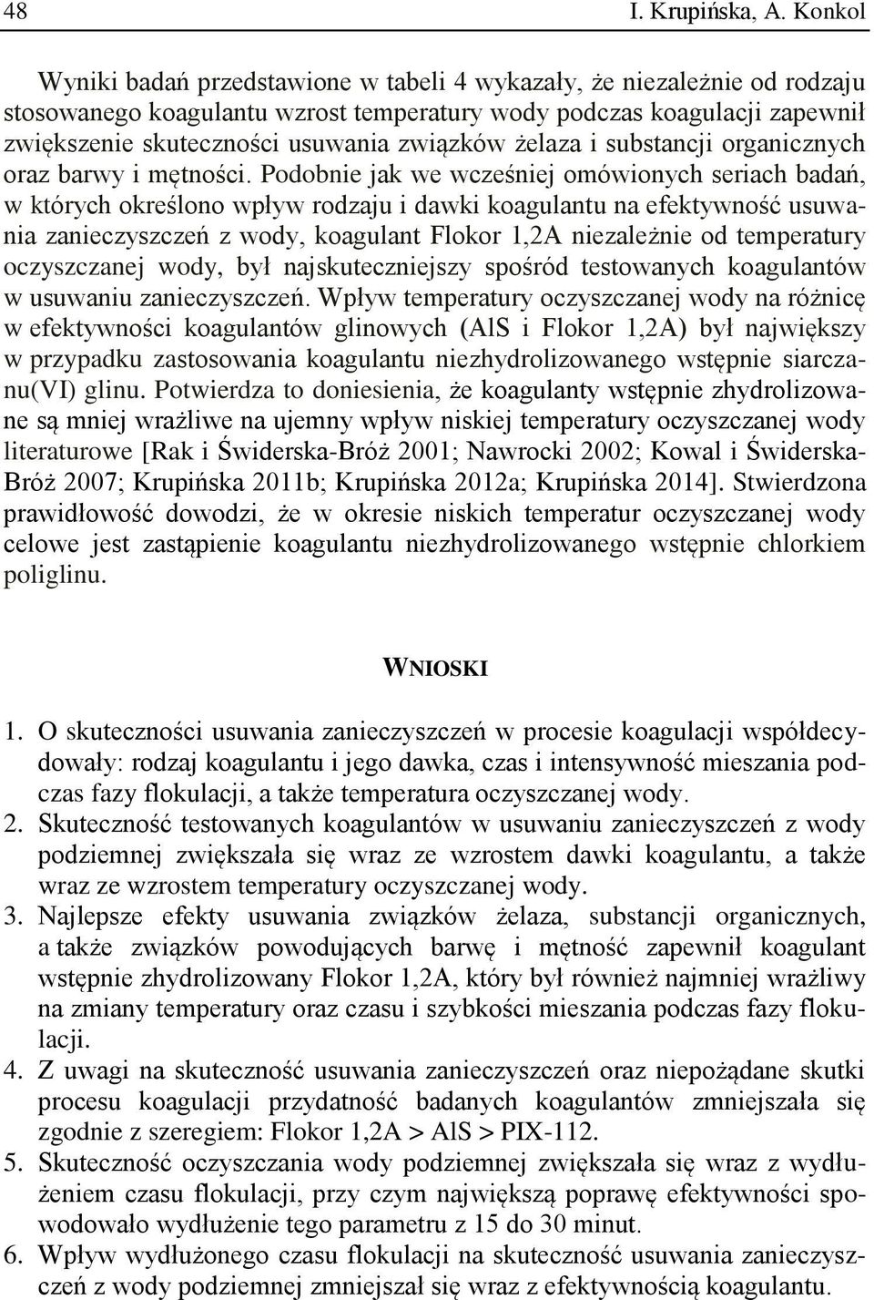 żelaza i substancji organicznych oraz barwy i mętności.