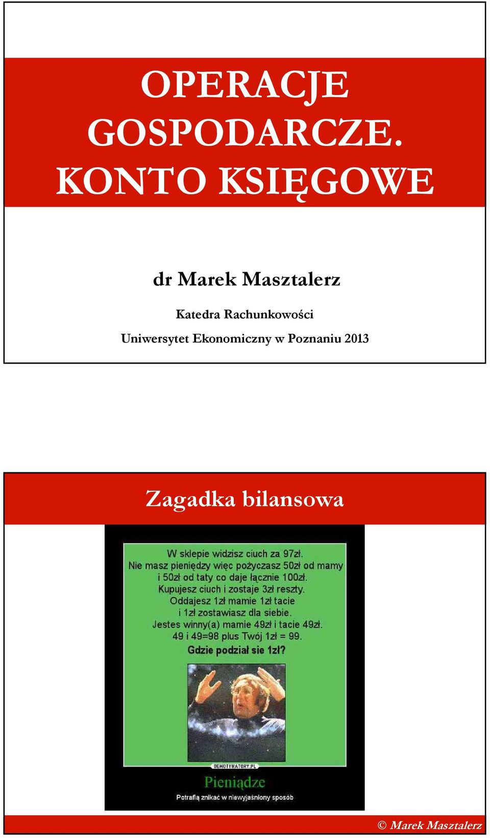 Katedra Rachunkowości Uniwersytet