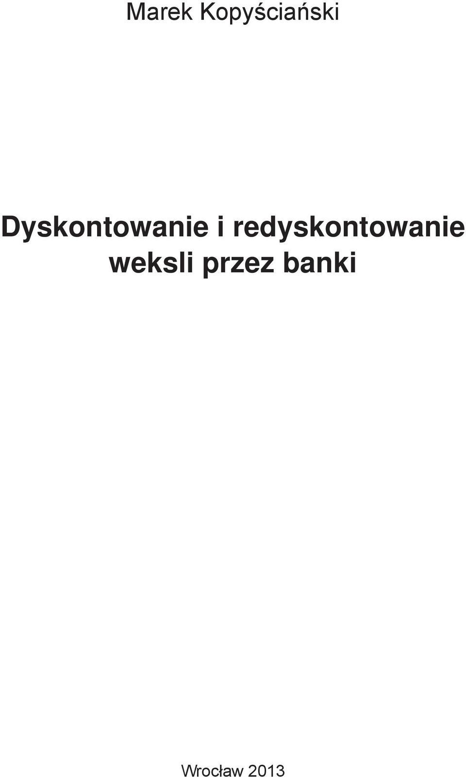 redyskontowanie