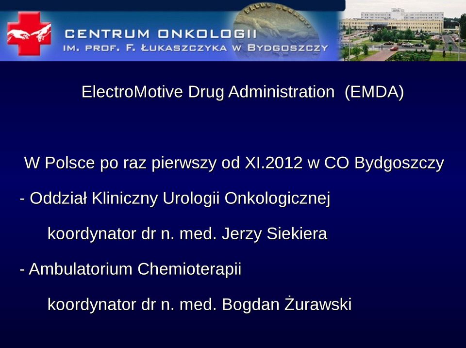 2012 w CO Bydgoszczy - Oddział Kliniczny Urologii