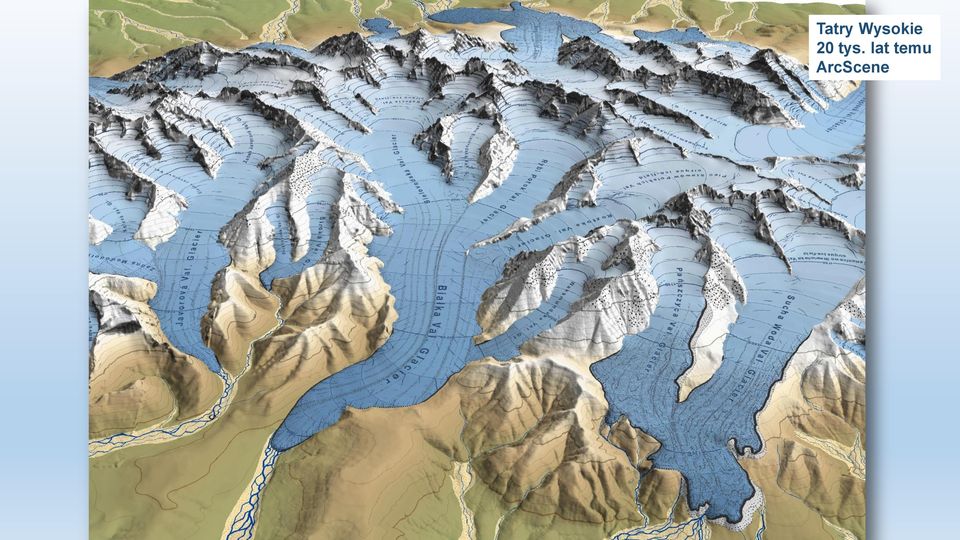 modelu lodowców Tatry