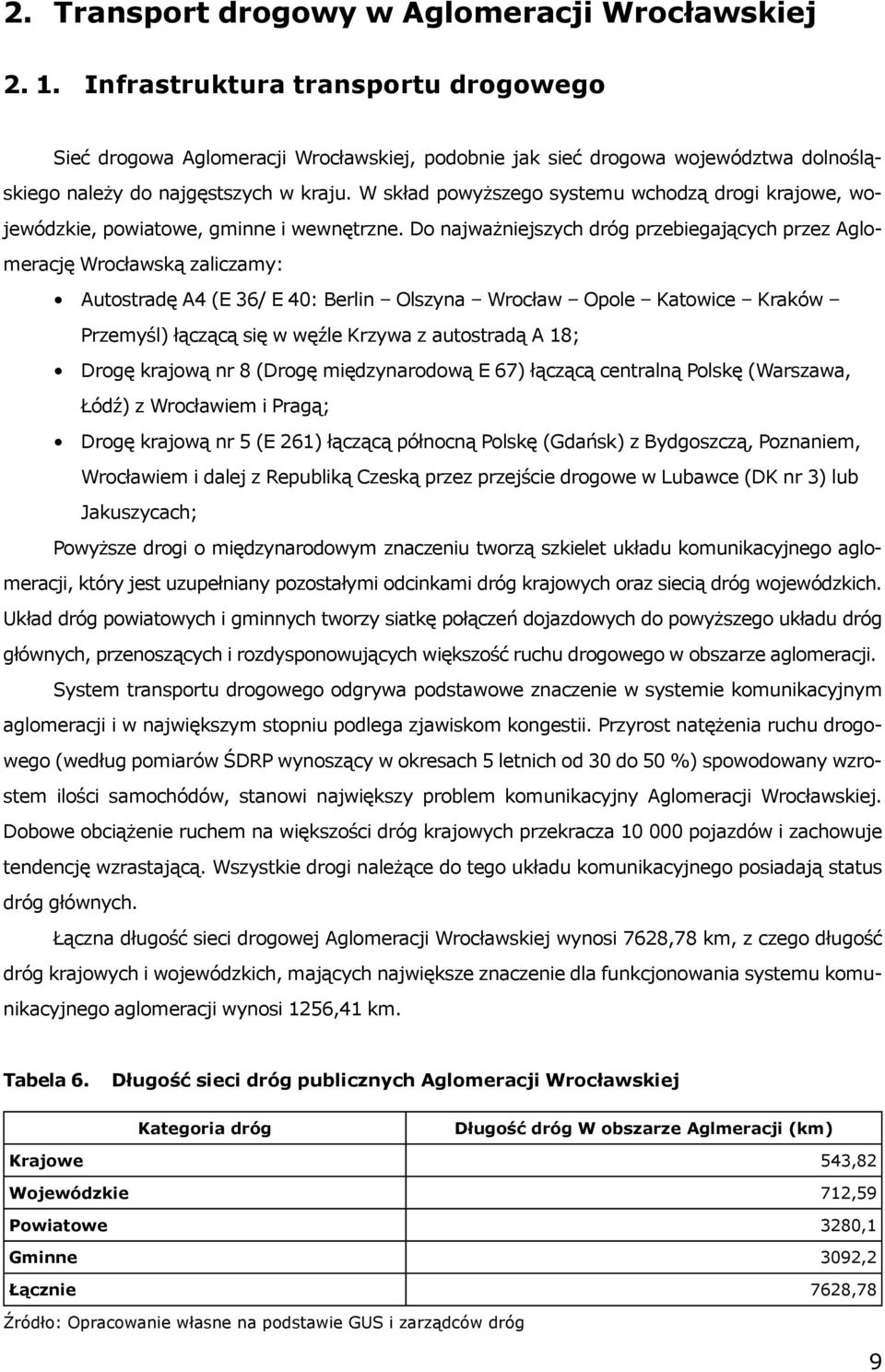 W skład powyższego systemu wchodzą drogi krajowe, wojewódzkie, powiatowe, gminne i wewnętrzne.