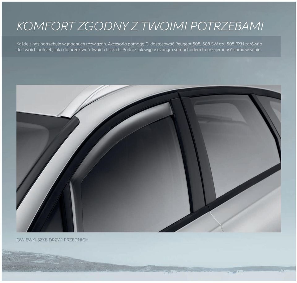 Akcesoria pomogą Ci dostosować Peugeot 508, 508 SW czy 508 RXH zarówno do