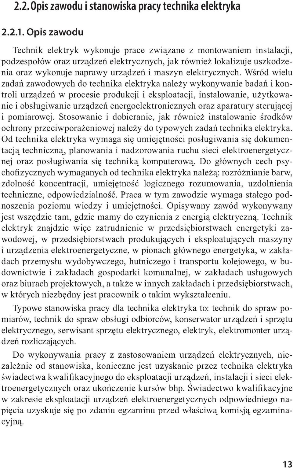 elektrycznych.