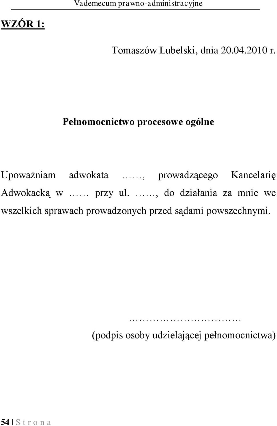 Adwokacką w przy ul.