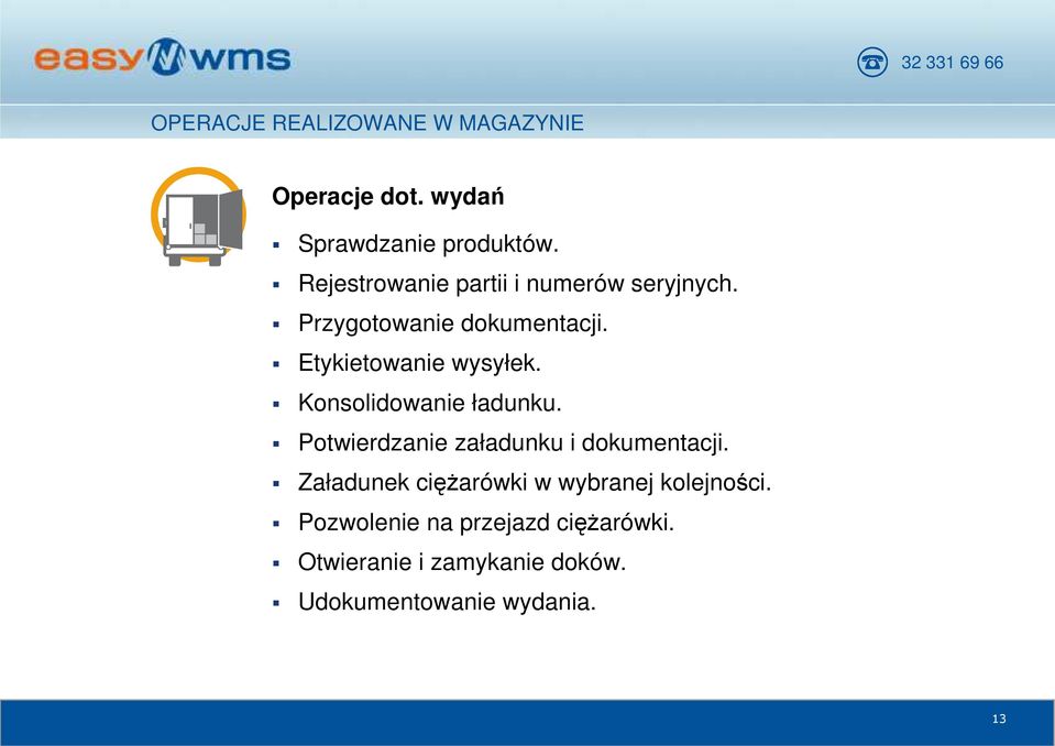 Konsolidowanie ładunku. Potwierdzanie załadunku i dokumentacji.