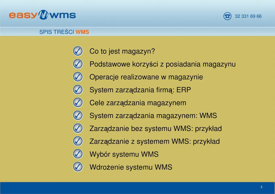 System zarządzania firmą: ERP Cele zarządzania magazynem System zarządzania