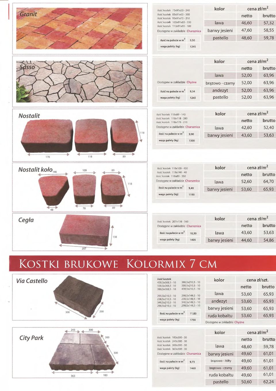 118x89-140 ilość kostek 118x 118-280 ilość kostek 118x178-210 ilość na palecie w m2 9,90 waga palety (kg) lawa 42,60 52,40 barwy jesieni 43,60 53,63 ilość kostek 118x109-450 ilość kostek 118x146-40