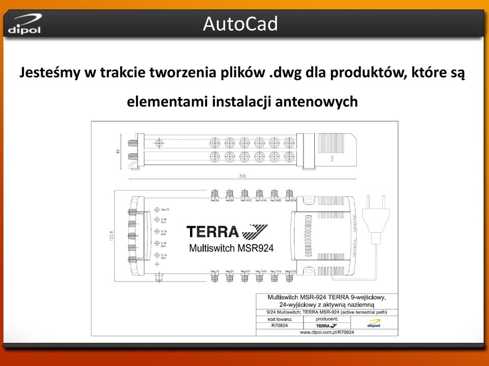 dwg dla produktów, które