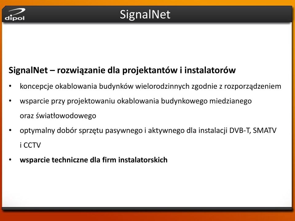 okablowania budynkowego miedzianego oraz światłowodowego optymalny dobór sprzętu