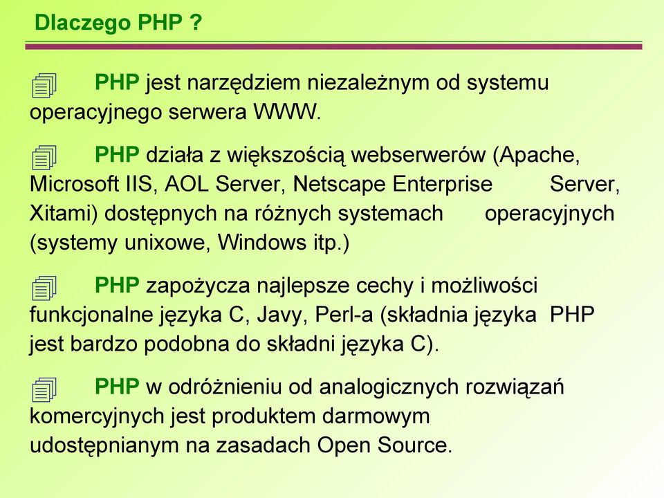 systemach operacyjnych (systemy unixowe, Windows itp.