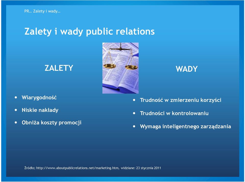 zmierzeniu korzyści Trudności w kontrolowaniu Wymaga inteligentnego