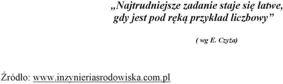 jest pod ręką przykład