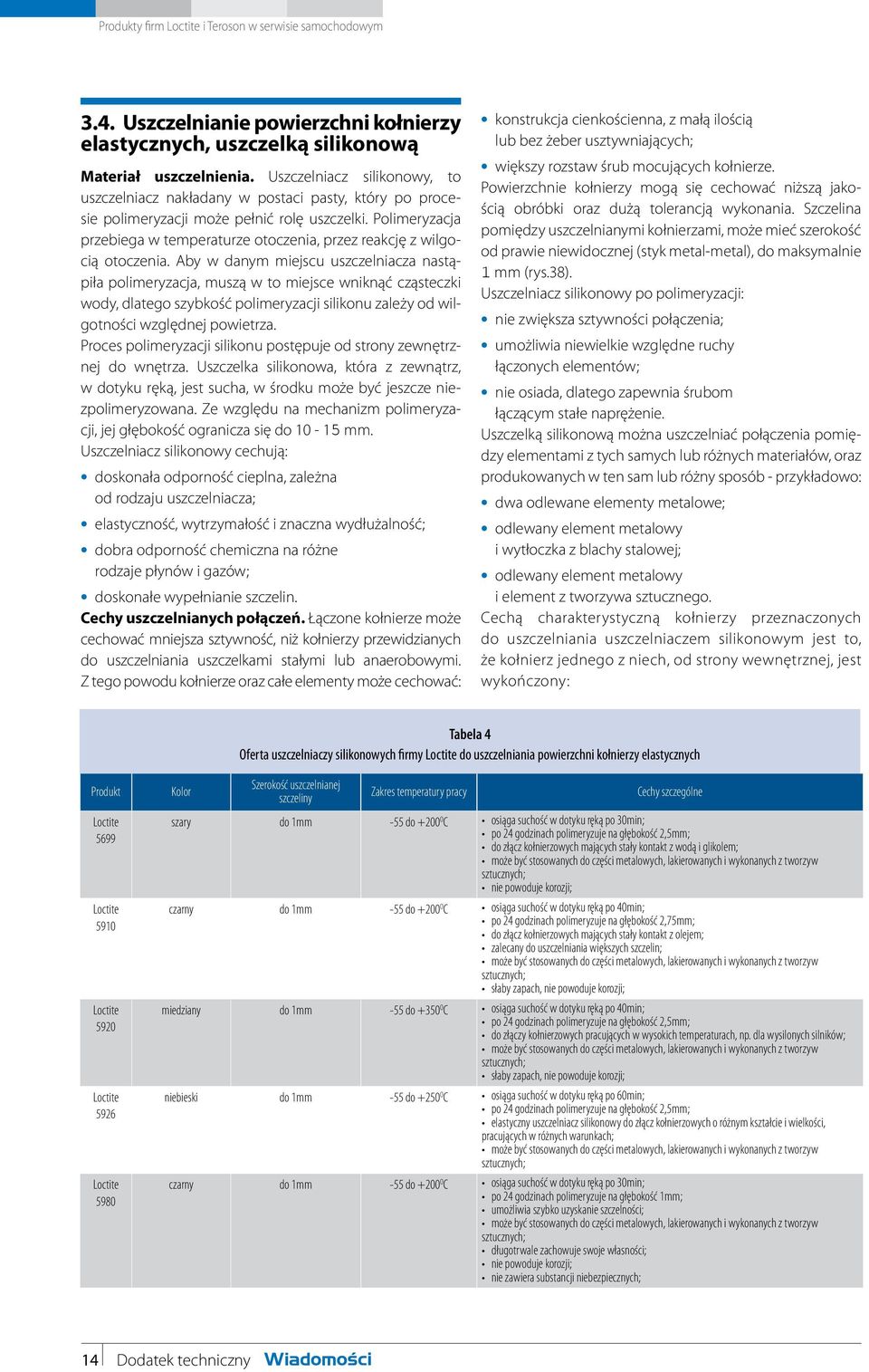 Polimeryzacja przebiega w temperaturze otoczenia, przez reakcję z wilgocią otoczenia.