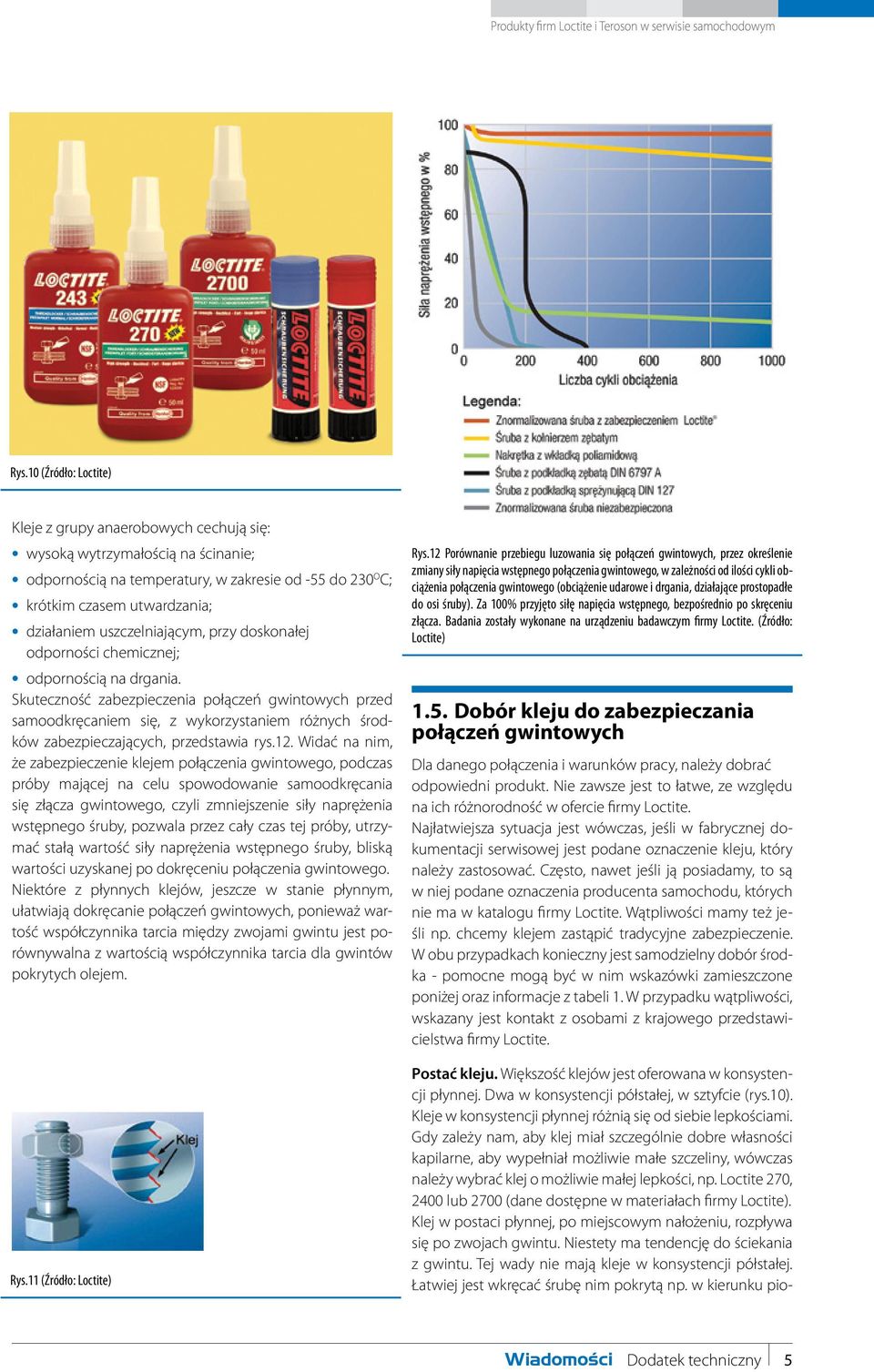 uszczelniającym, przy doskonałej odporności chemicznej; odpornością na drgania.