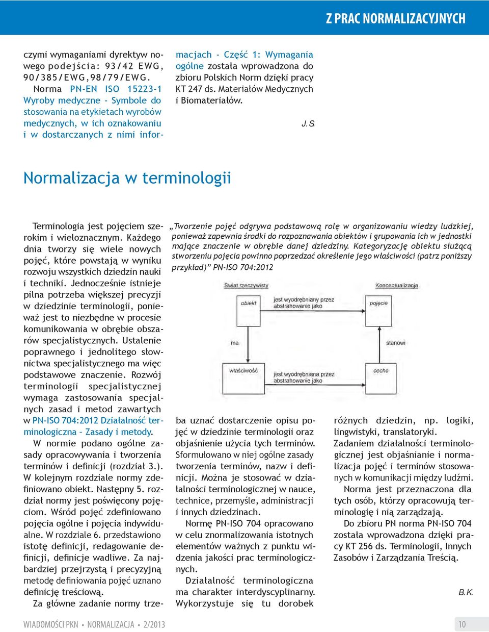 wprowadzona do zbioru Polskich Norm dzięki pracy KT 247 ds. Materiałów Medycznych i Biomateriałów. J.S.