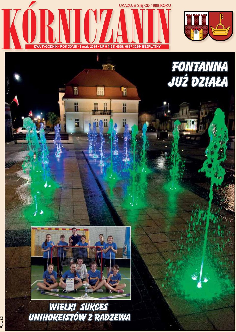 EUROPY JUNIORÓW Fontanna już działa str. 21 Foto.