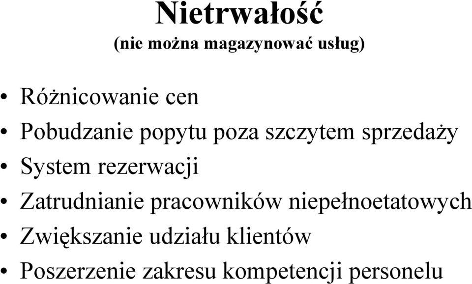 rezerwacji Zatrudnianie pracowników niepełnoetatowych