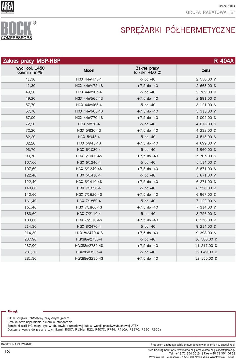 -40 2 891,00 57,70 HGX 44e/665-4 -5 do -40 3 121,00 57,70 HGX 44e/665-4S +7,5 do -40 3 315,00 67,00 HGX 44e/770-4S +7,5 do -40 4 005,00 72,20 HGX 5/830-4 -5 do -40 4 016,00 72,20 HGX 5/830-4S +7,5 do