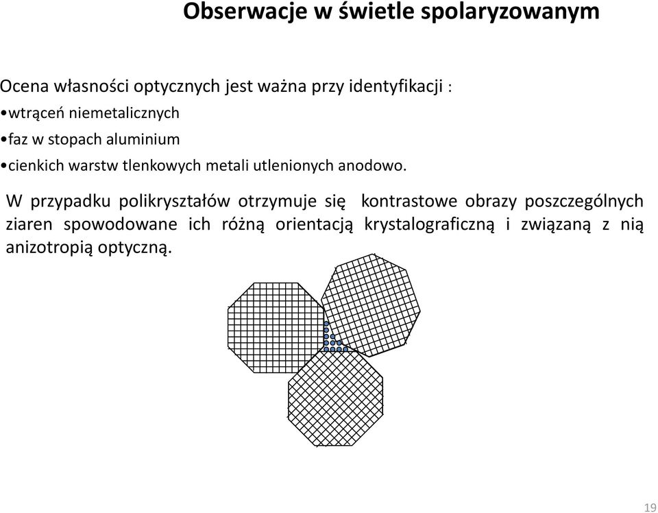 utlenionych anodowo.