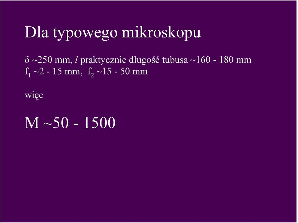 długość tubusa ~60-80 mm f