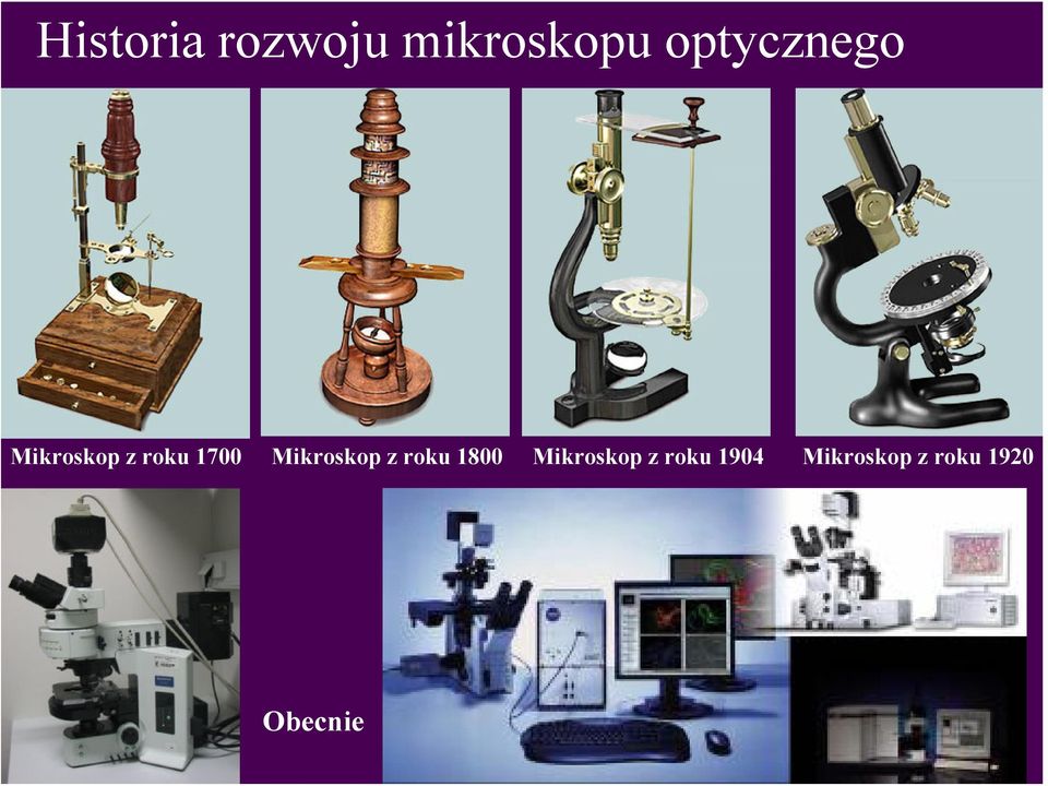 Mikroskop z roku 800 Mikroskop z