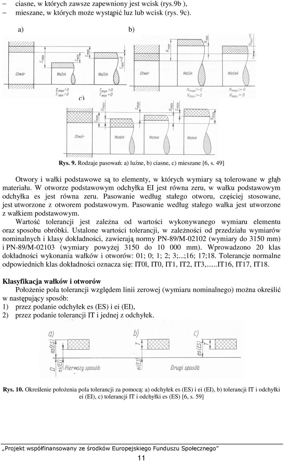 Pasowanie według stałego otworu, częściej stosowane, jest utworzone z otworem podstawowym. Pasowanie według stałego wałka jest utworzone z wałkiem podstawowym.