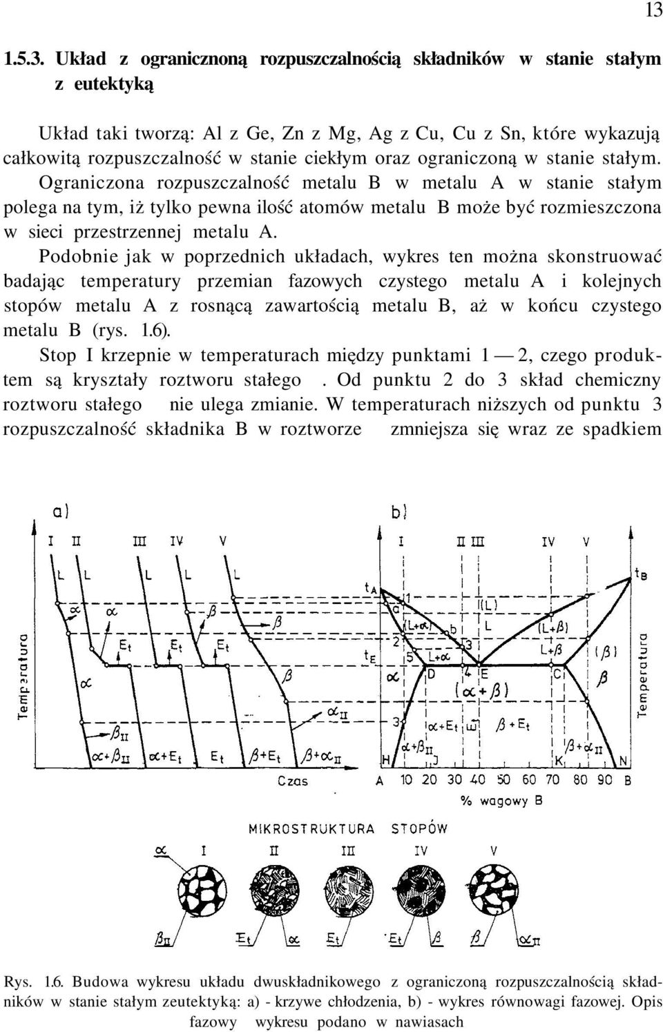 ograniczoną w stanie stałym. Ograniczona rozpuszczalność metalu B w metalu A w stanie stałym polega na tym, iż tylko pewna ilość atomów metalu B może być rozmieszczona w sieci przestrzennej metalu A.