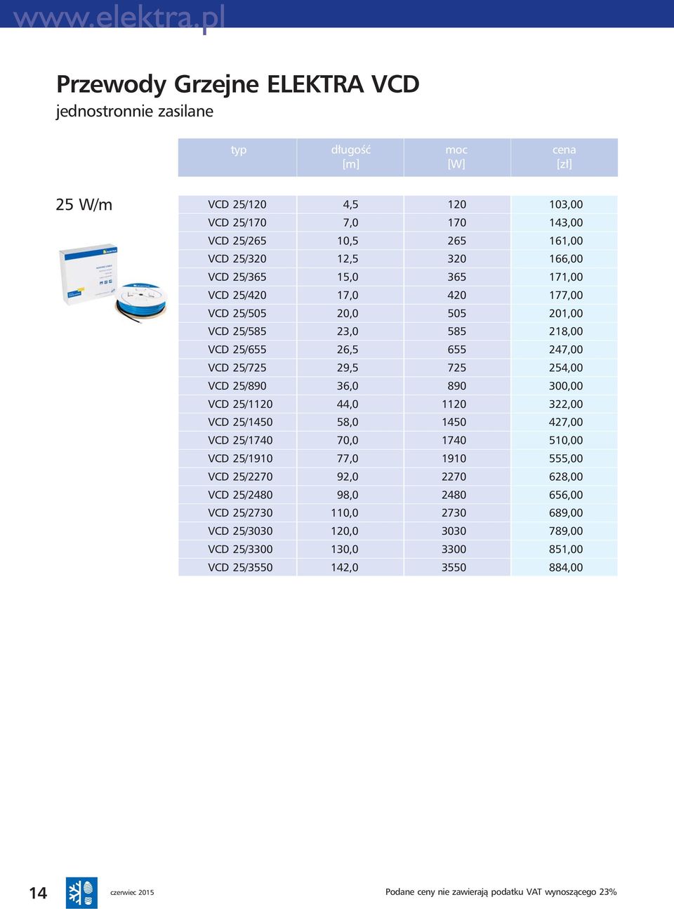 25/1450 58,0 1450 VCD 25/1740 70,0 1740 VCD 25/1910 77,0 1910 VCD 25/2270 92,0 2270 VCD 25/2480 98,0 2480 VCD 25/2730 110,0 2730 VCD 25/3030 120,0 3030 VCD 25/3300 130,0