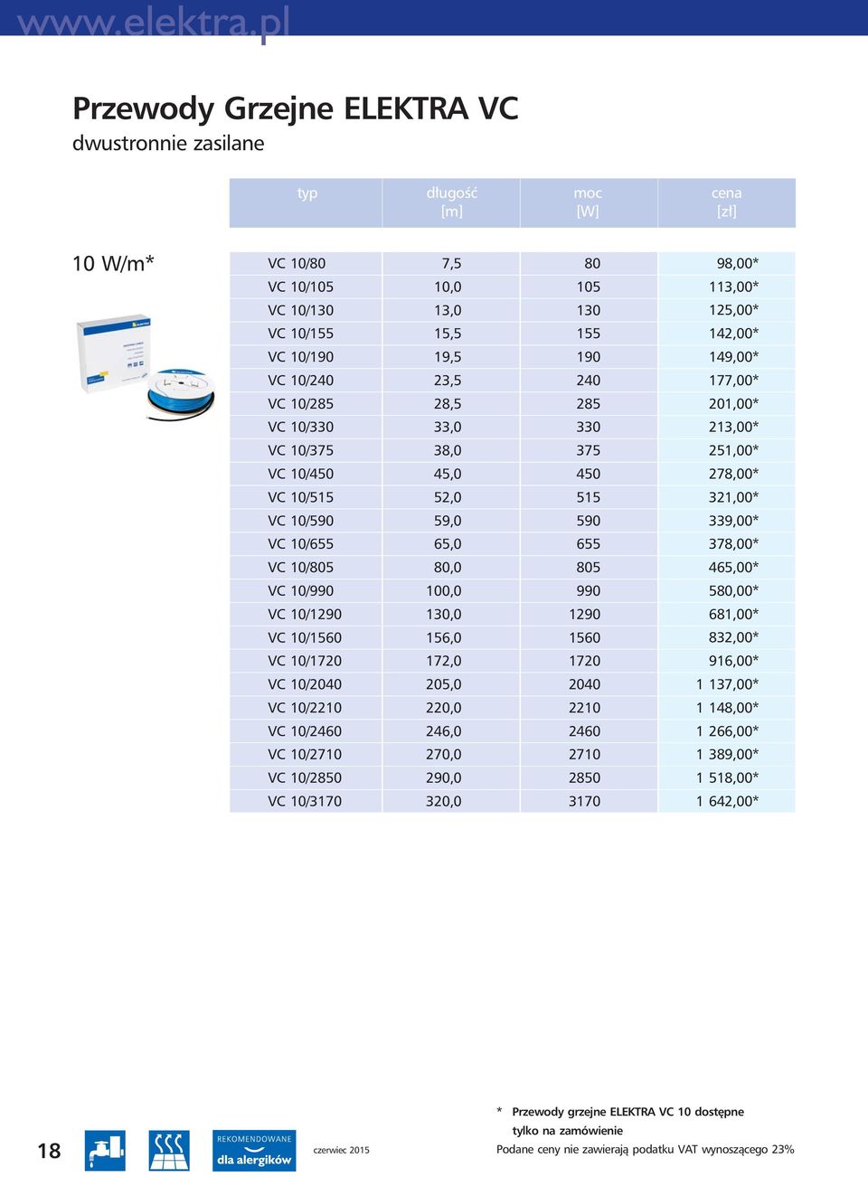 VC 10/1560 156,0 1560 VC 10/1720 172,0 1720 VC 10/2040 205,0 2040 VC 10/2210 220,0 2210 VC 10/2460 246,0 2460 VC 10/2710 270,0 2710 VC 10/2850 290,0 2850 VC 10/3170 320,0 3170 98,00* 113,00* 125,00*