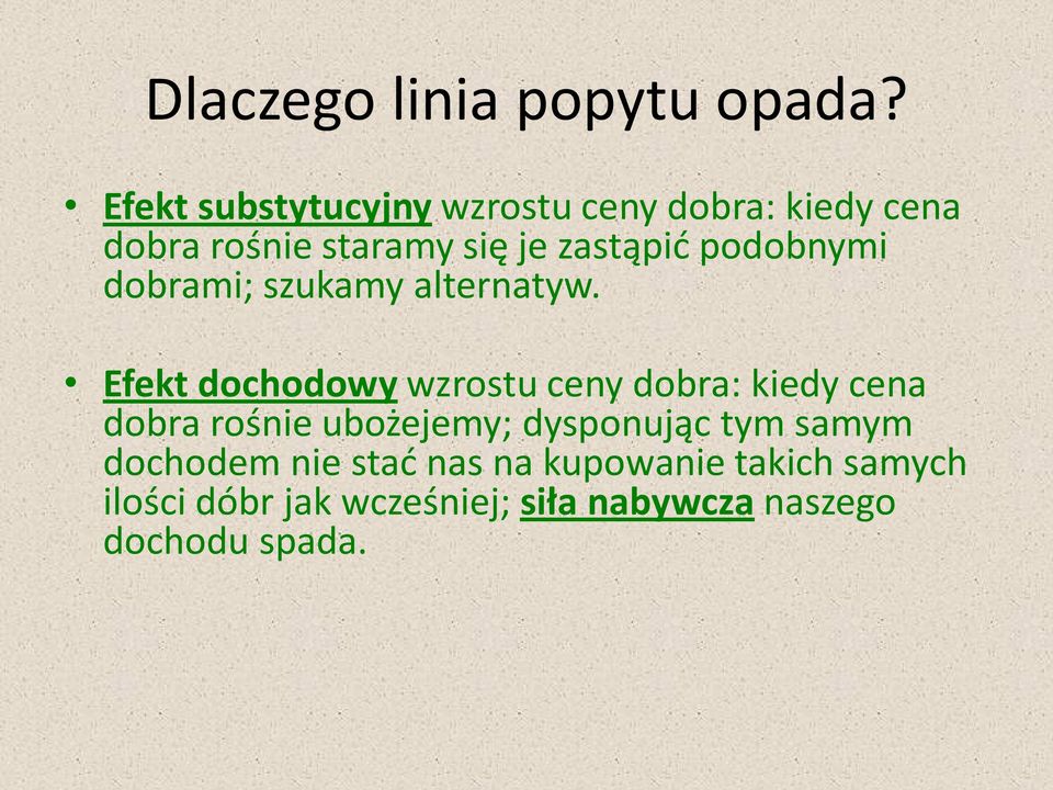 podobnymi dobrami; szukamy alternatyw.