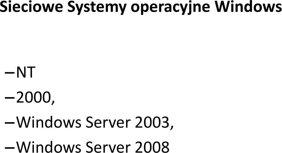 2000, Windows Server