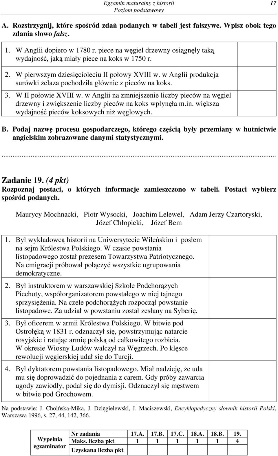 w Anglii produkcja surówki żelaza pochodziła głównie z pieców na koks. 3. W II połowie XVIII w. w Anglii na zmniejszenie liczby pieców na węgiel drzewny i zwiększenie liczby pieców na koks wpłynęła m.