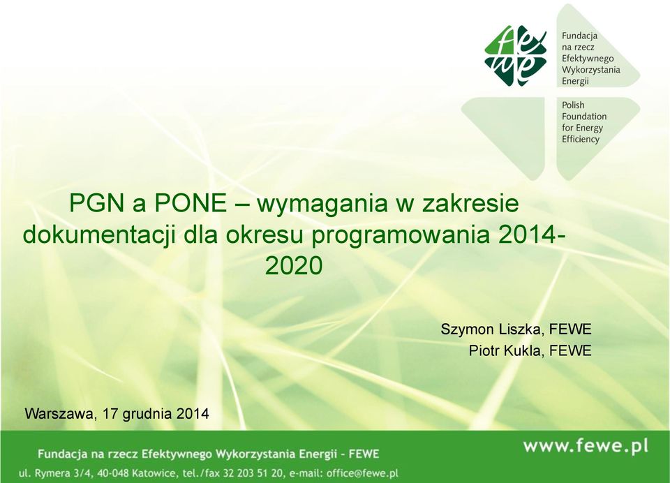 programowania 2014-2020 Szymon