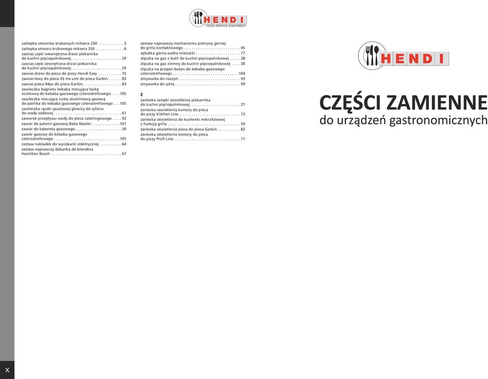 ....................... 29 złączka na gaz z butli do kuchni pięciopalnikowej..... 28 zawias część zewnętrzna drzwi piekarnika złączka na gaz ziemny do kuchni pięciopalnikowej.