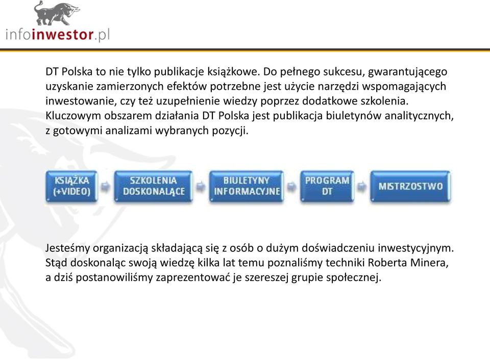 uzupełnienie wiedzy poprzez dodatkowe szkolenia.