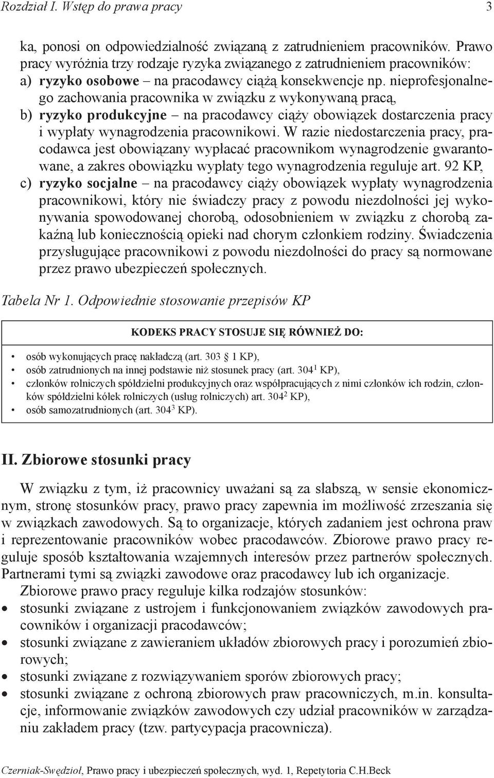 nieprofesjonalnego zachowania pracownika w związku z wykonywaną pracą, b) ryzyko produkcyjne na pracodawcy ciąży obowiązek dostarczenia pracy i wypłaty wynagrodzenia pracownikowi.