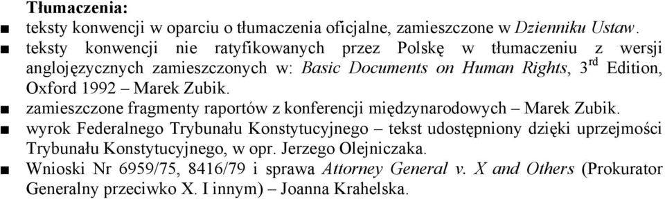 Oxford 1992 Marek Zubik. zamieszczone fragmenty raportów z konferencji międzynarodowych Marek Zubik.