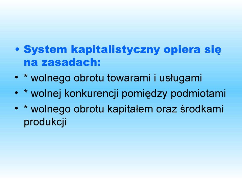 usługami * wolnej konkurencji pomiędzy