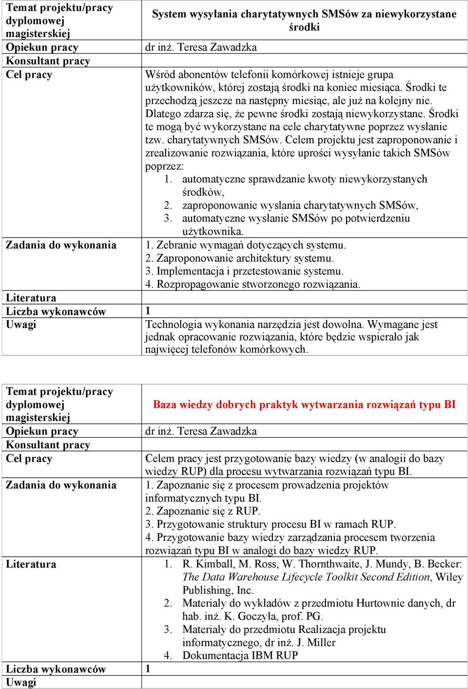 Dlatego zdarza się, że pewne środki zostają niewykorzystane. Środki te mogą być wykorzystane na cele charytatywne poprzez wysłanie tzw. charytatywnych SMSów.