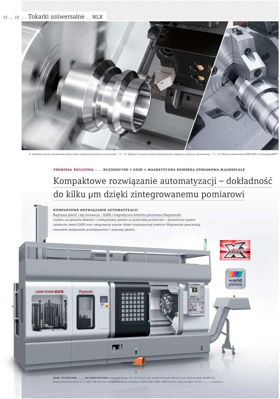 zintegrowanemu pomiarowi kompaktowe rozwiązanie automatyzacji Najlepsza jakość i top innowacja GX05 i magnetyczna komórka pomiarowa Magnescale: szybkie zarządzanie detalami i zintegrowany pomiar w