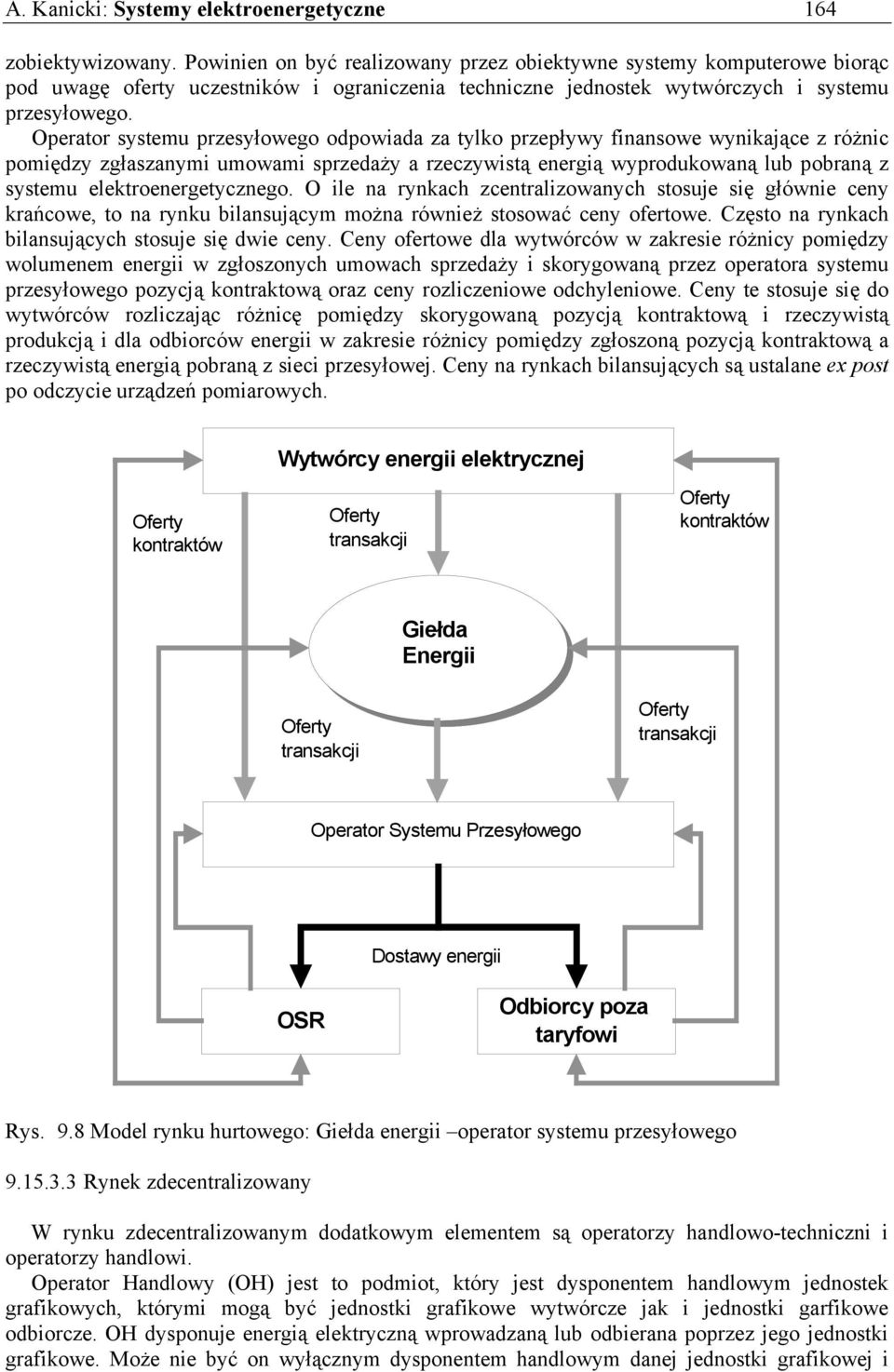 Operator systemu przesyłowego odpowiada za tylko przepływy finansowe wynikające z różnic pomiędzy zgłaszanymi umowami sprzedaży a rzeczywistą energią wyprodukowaną lub pobraną z systemu