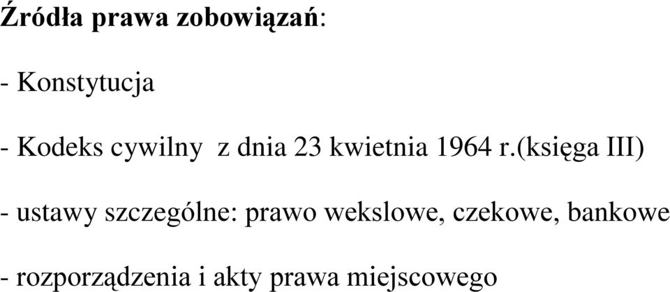 (księga III) - ustawy szczególne: prawo