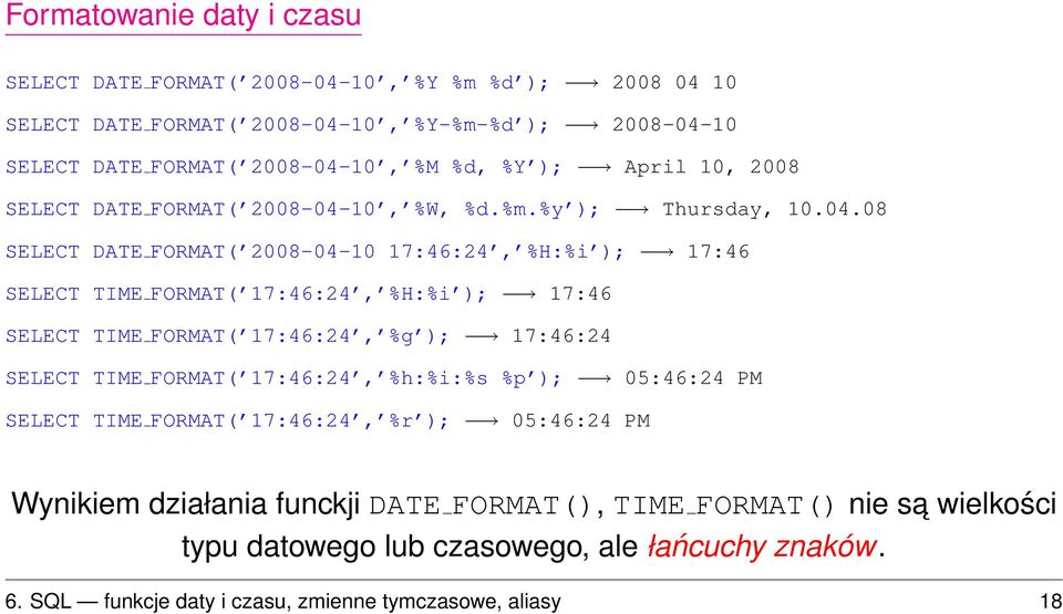 10, %W, %d.%m.%y ); Thursday, 10.04.