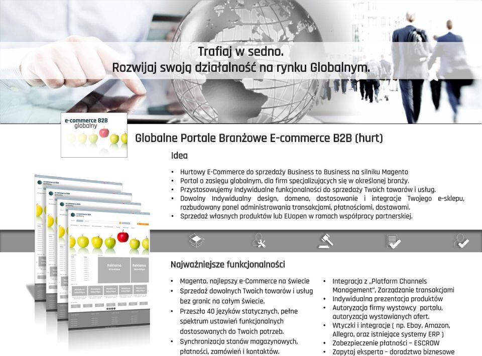 branży. Przystosowujemy Indywidualne funkcjonalności do sprzedaży Twoich towarów i usług.