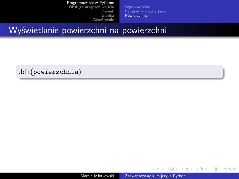 Wyświetlanie powierzchni