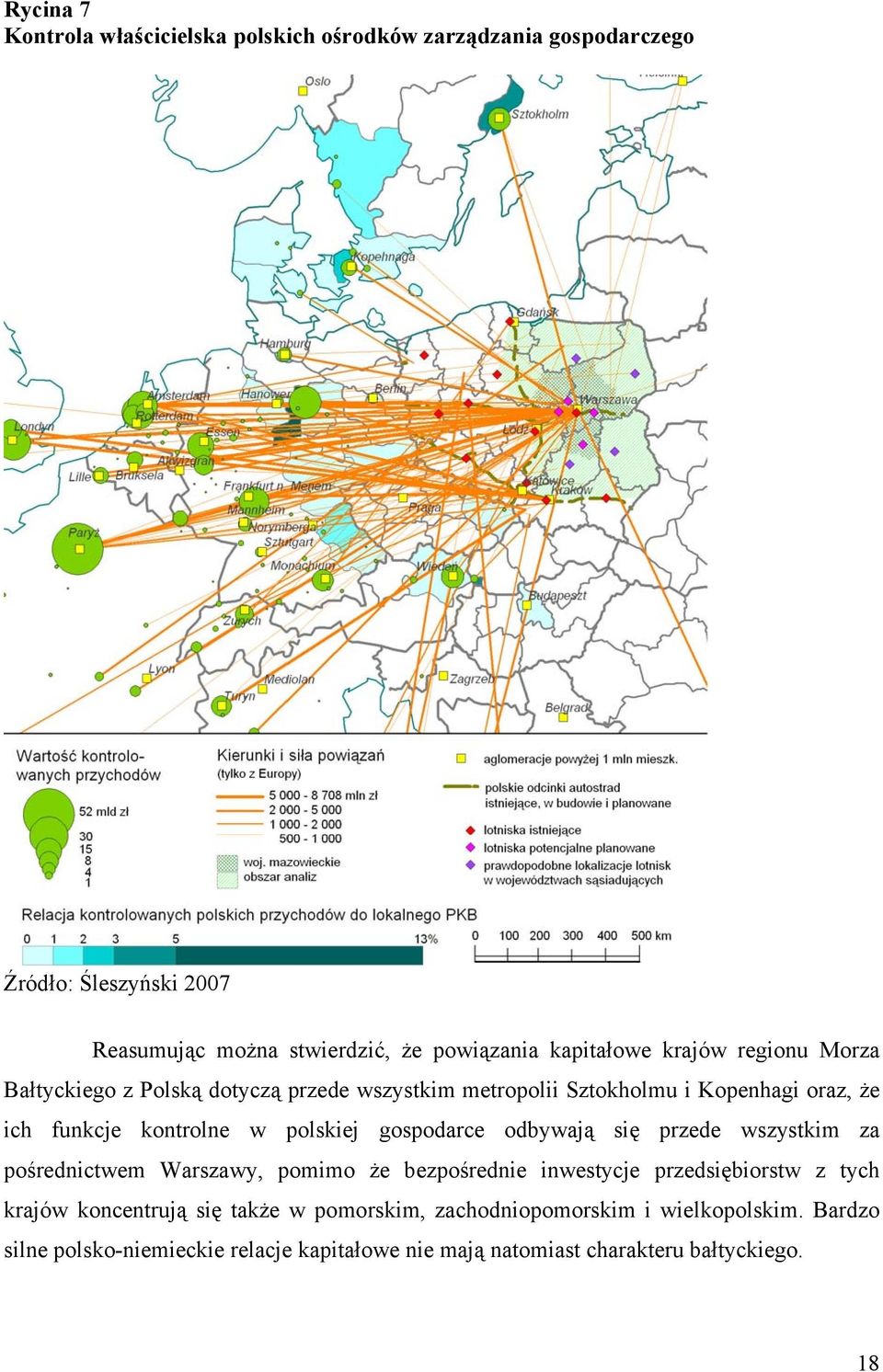 polskiej gospodarce odbywają się przede wszystkim za pośrednictwem Warszawy, pomimo że bezpośrednie inwestycje przedsiębiorstw z tych krajów